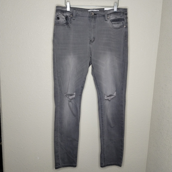 KanCan High Waisted Super Skinny Stretch Distressed Jeans Women's Size 31 / 15 - Picture 1 of 9